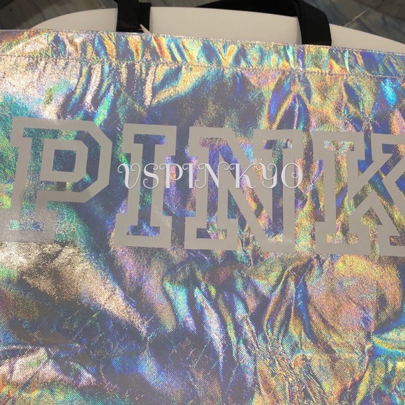 Victoria’s Secret Pink Reusable Iridescent Tote - Picture 3 of 3